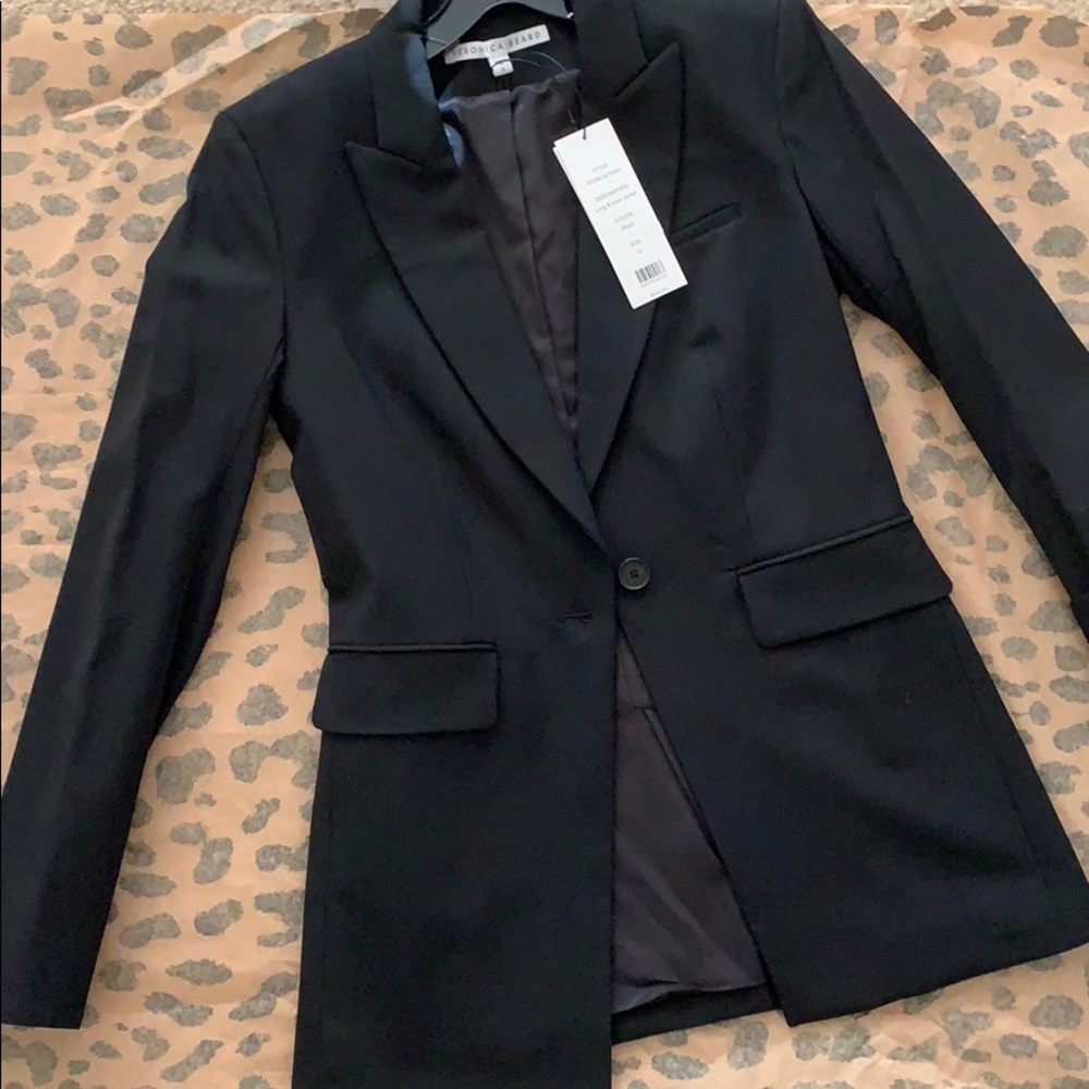 Veronica beard black long and lean jacket